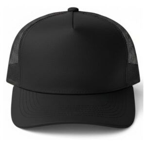 #1 gorro malla 5 paneles negro3
