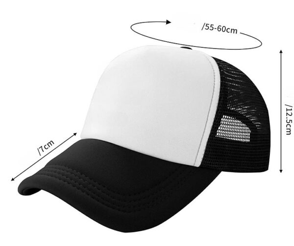 36 jockey malla blanco negro medida