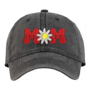 Gorro jockey Diseño bordado mom mama