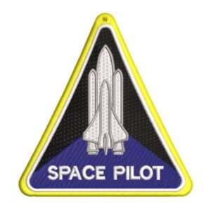 Parche Bordado Piloto Espacial con Transbordador Nasa