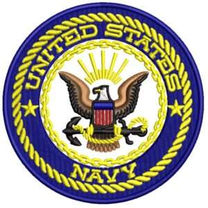 Parche Bordado United States Navy Emblema (2)