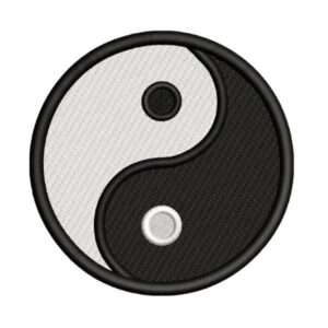 Parche Embroider Bordado Ying Yang
