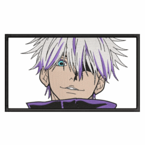 Parche bordado Gojo Satoru Embroidery Design–Jujutsu Kaisen Anime