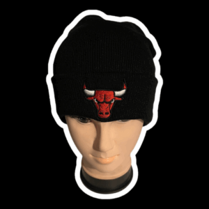gorro beanie bordado logo peronalizado chicago bulls