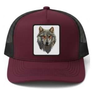 gorro jockey snapback embro bordado lobo3