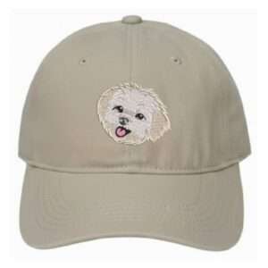 jockey gorro trucker bordado Embroidery animales mascotas perro Bichon Maltes
