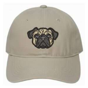 jockey gorro trucker bordado Embroidery animales mascotas perro Pug