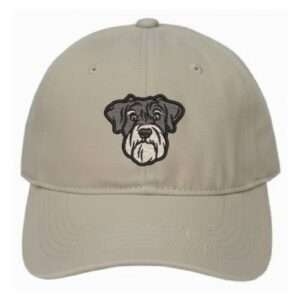 jockey gorro trucker bordado Embroidery animales mascotas perro schnauzer