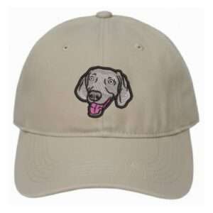 jockey gorro trucker bordado Embroidery animales mascotas perro weimaraner