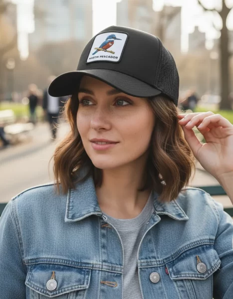 jockey gorro trucker bordado Embroidery martin pescador9999