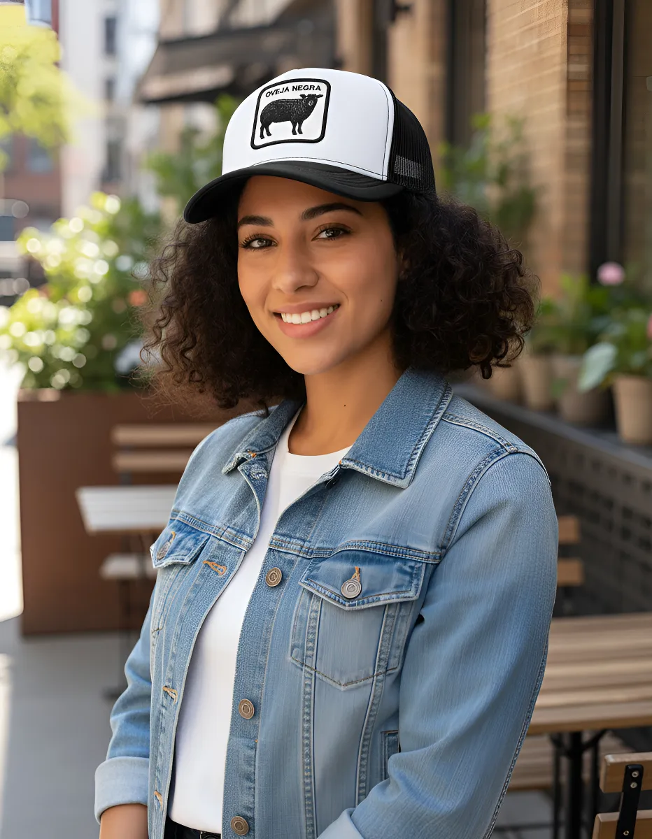 jockey gorro trucker bordado Embroidery oveja negra6