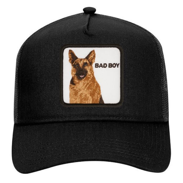 jockey gorro trucker bordado Embroidery perro bad boy2