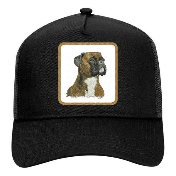 jockey gorro trucker bordado Embroidery perro boxer8
