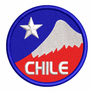 parche bordado Embroidery Design–chile