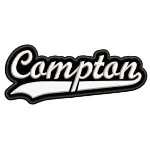 parche bordado embroider compton