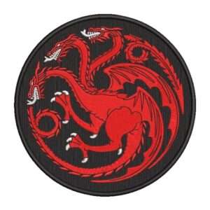 parche embro bordado casa house targaryen game of thrones