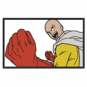 parche embroidery logo bordado diseño Diseño Saitama anime One Punch Man
