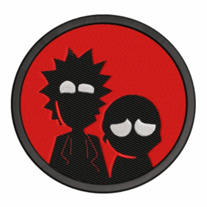parche embroidery logo bordado diseño rick morty